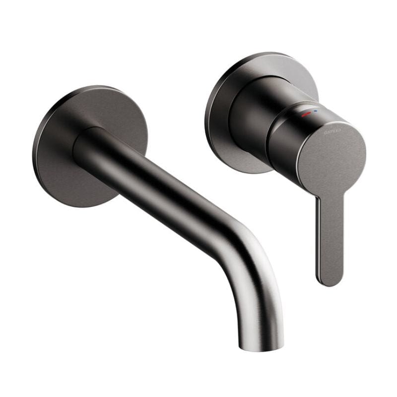 Damixa Silhouet Servantbatteri Innbygging med Rosett Børstet grafitt / 18cm Damixa Blandebatteri innbygging KO-7462655