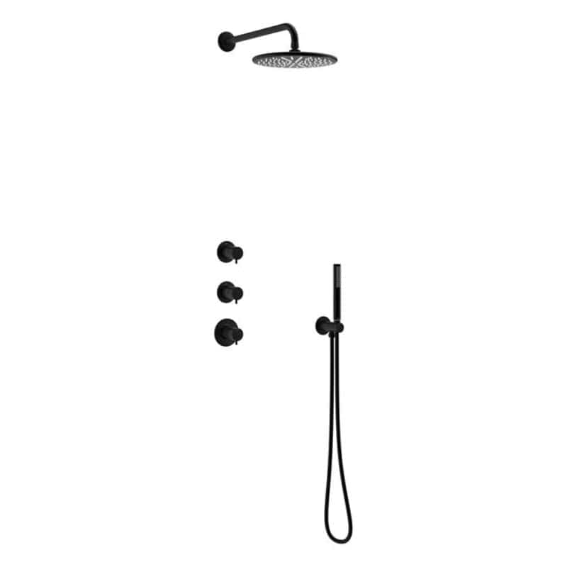 Damixa Silhouet XS 1 Takdusj Innbygging Svart matt Damixa Blandebatteri innbygging KO-5704561