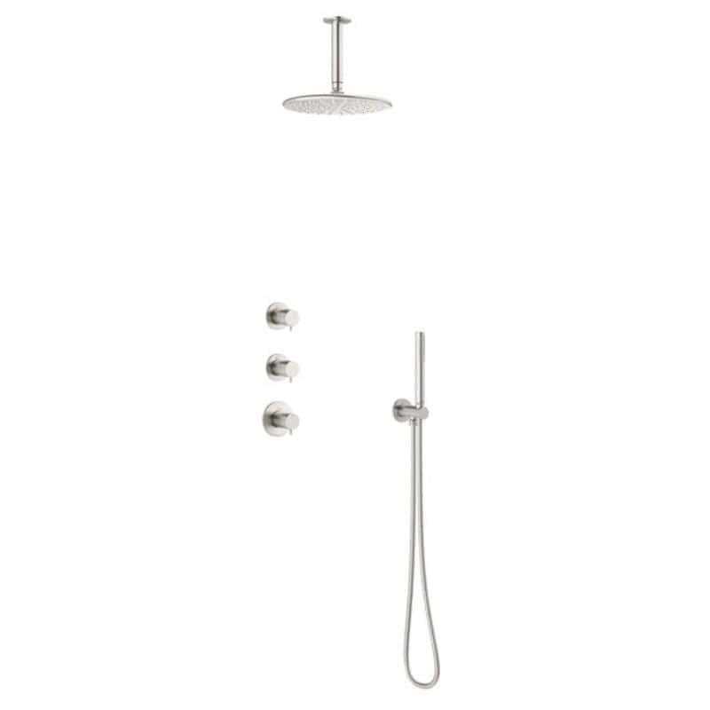 Damixa Silhouet XS 2 Takdusj Innbygging Børstet stål Damixa Blandebatteri innbygging KO-5704446