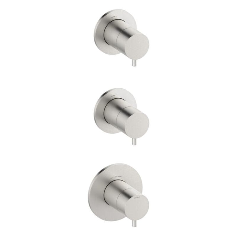 Damixa Termostat 2 stoppekraner Børstet stål Damixa Blandebatteri innbygging KO-7671146