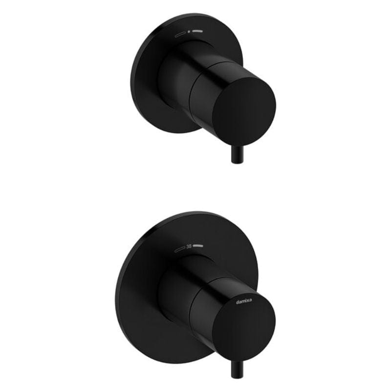 Damixa Termostat 2-veis avleder Svart matt Damixa Blandebatteri innbygging KO-7671261