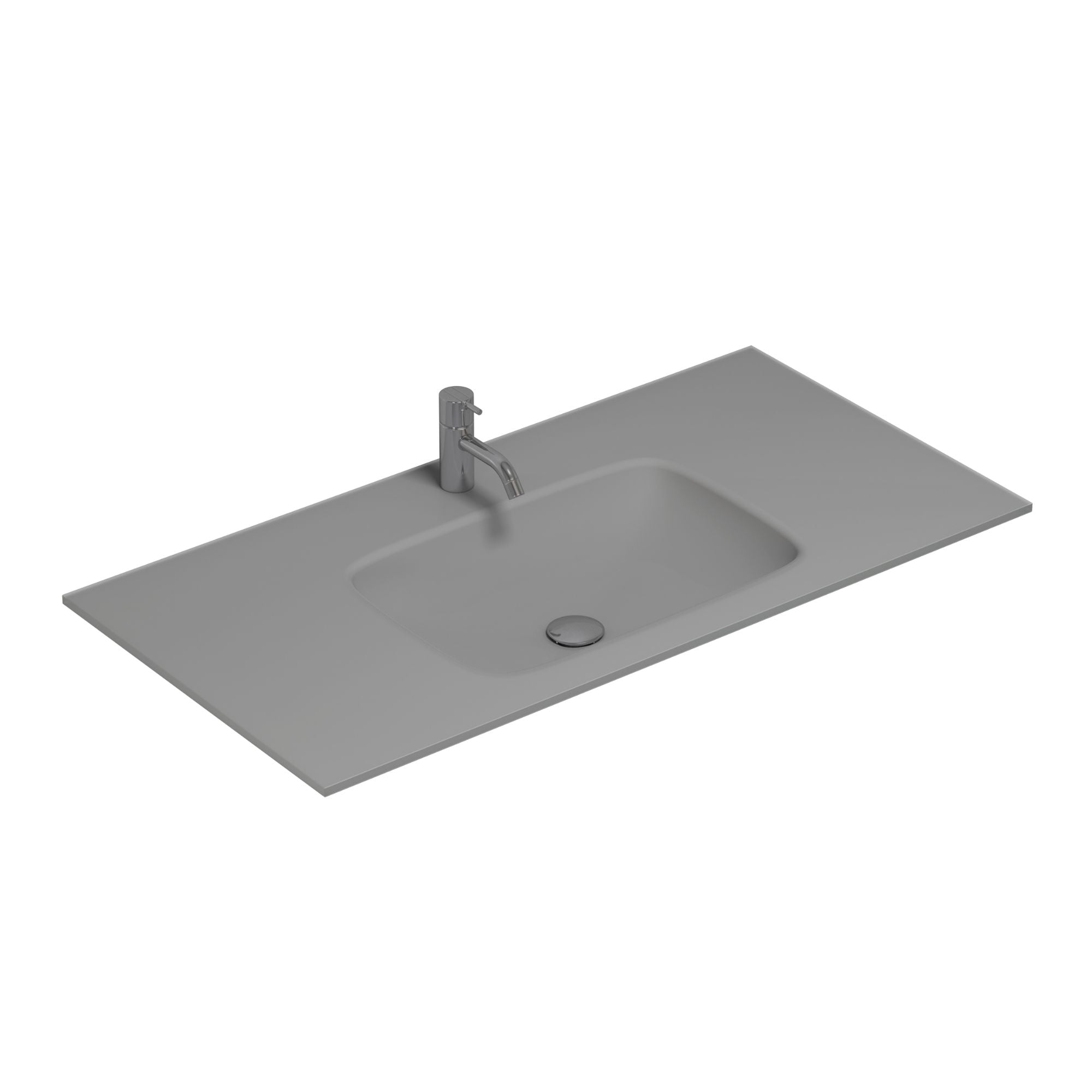 Dansani Calidris Form Servant B61-121xH1xD50cm Lys grå matt / 101cm Dansani Møbelservant DA-630821102