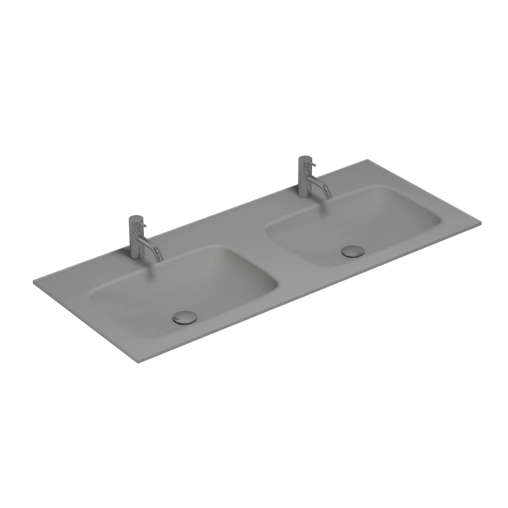 Dansani Calidris Form Servant B61-121xH1xD50cm Lys grå matt / 121cm dobbel Dansani Møbelservant DA-630822202