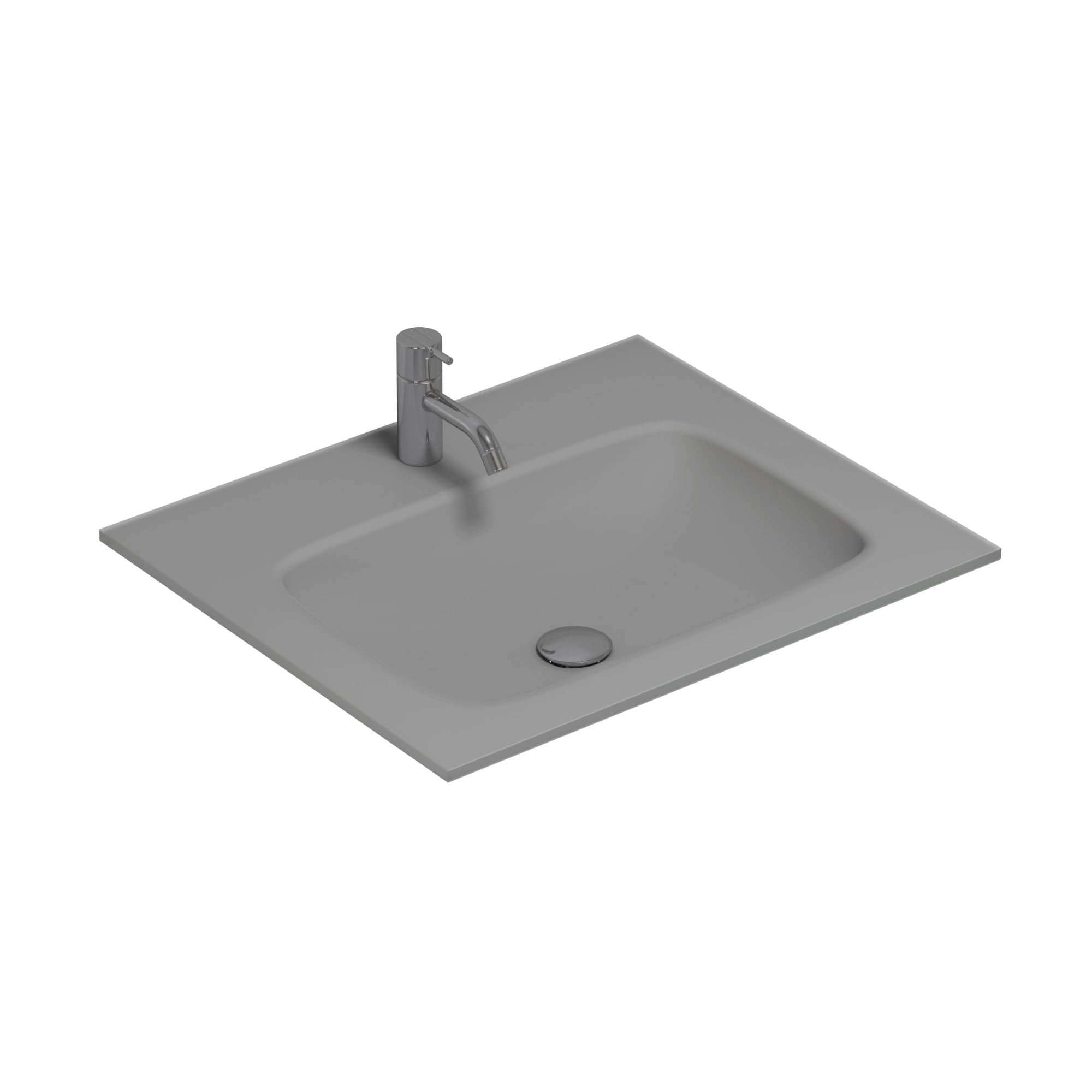 Dansani Calidris Form Servant B61-121xH1xD50cm Lys grå matt / 61cm Dansani Møbelservant DA-630826102