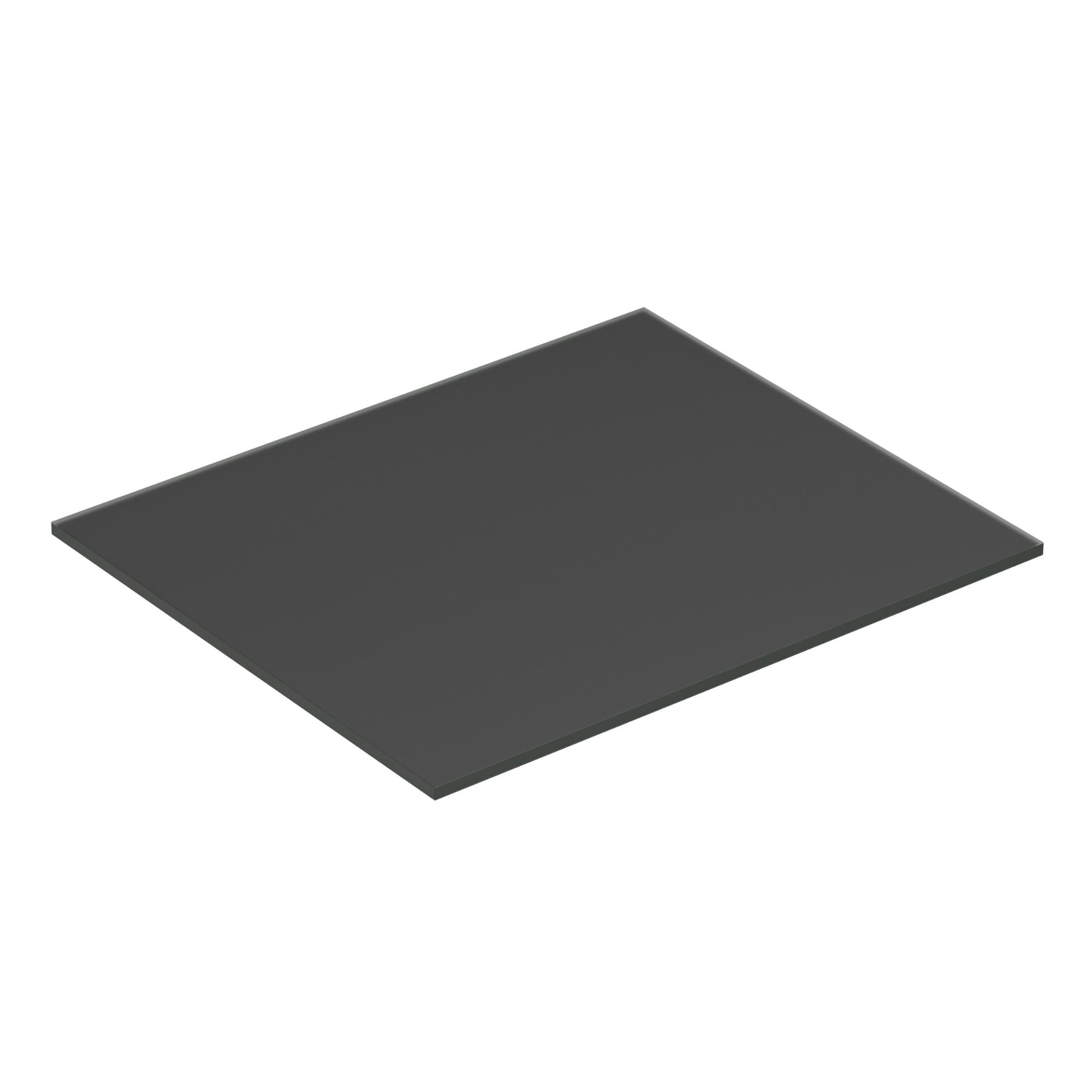 Dansani Calidris Form Topplate B40-232xH1xD50cm Mørk grå matt / 60cm Dansani Benkeplate bad DA-630806007