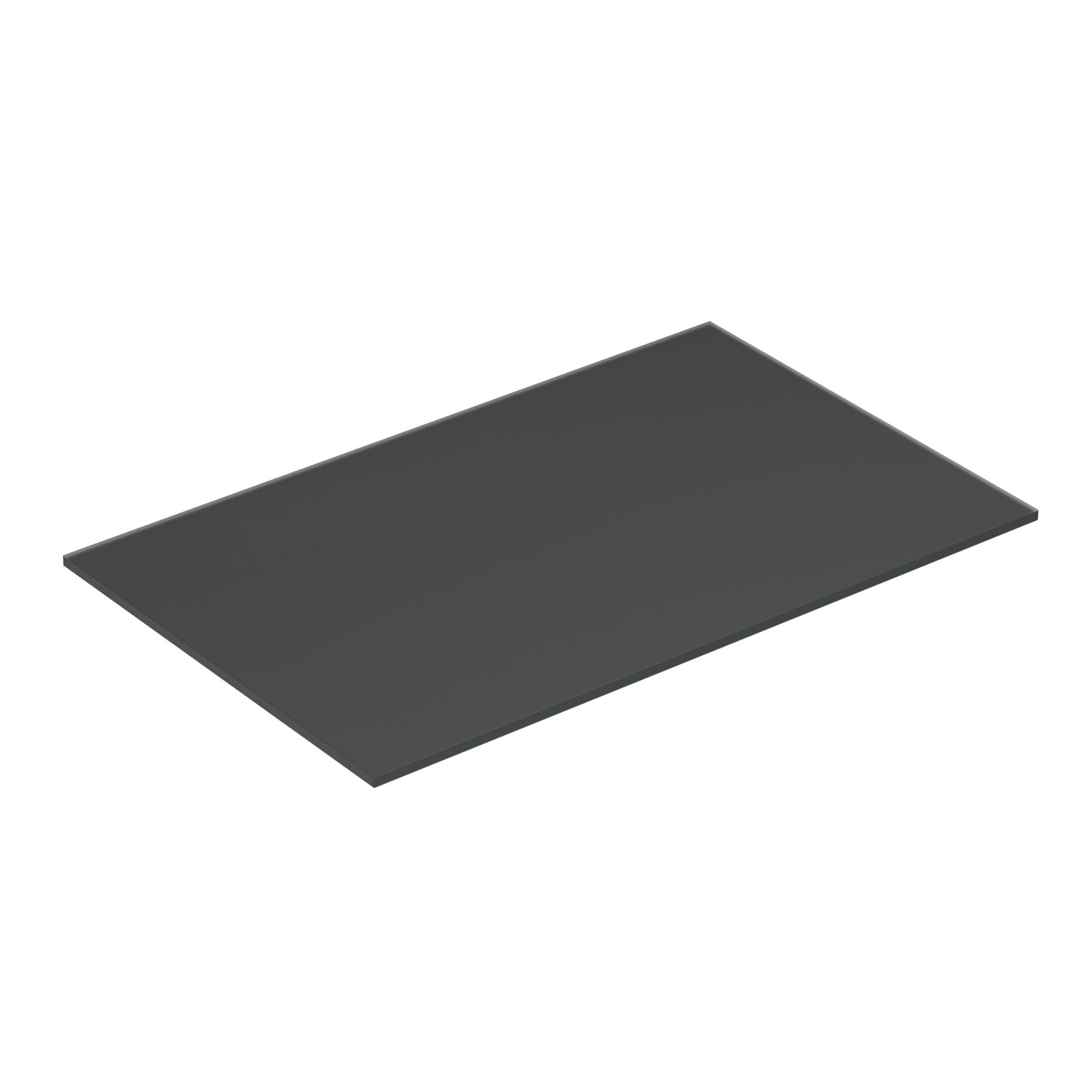 Dansani Calidris Form Topplate B40-232xH1xD50cm Mørk grå matt / 80cm Dansani Benkeplate bad DA-630808007