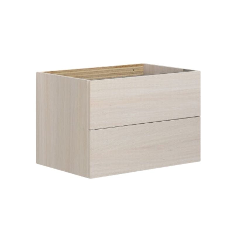 Dansani Calidris Glatt Servantskap D40cm 2 skuff Hvit eik / 60cm Dansani Servantskap DA-C06-1075