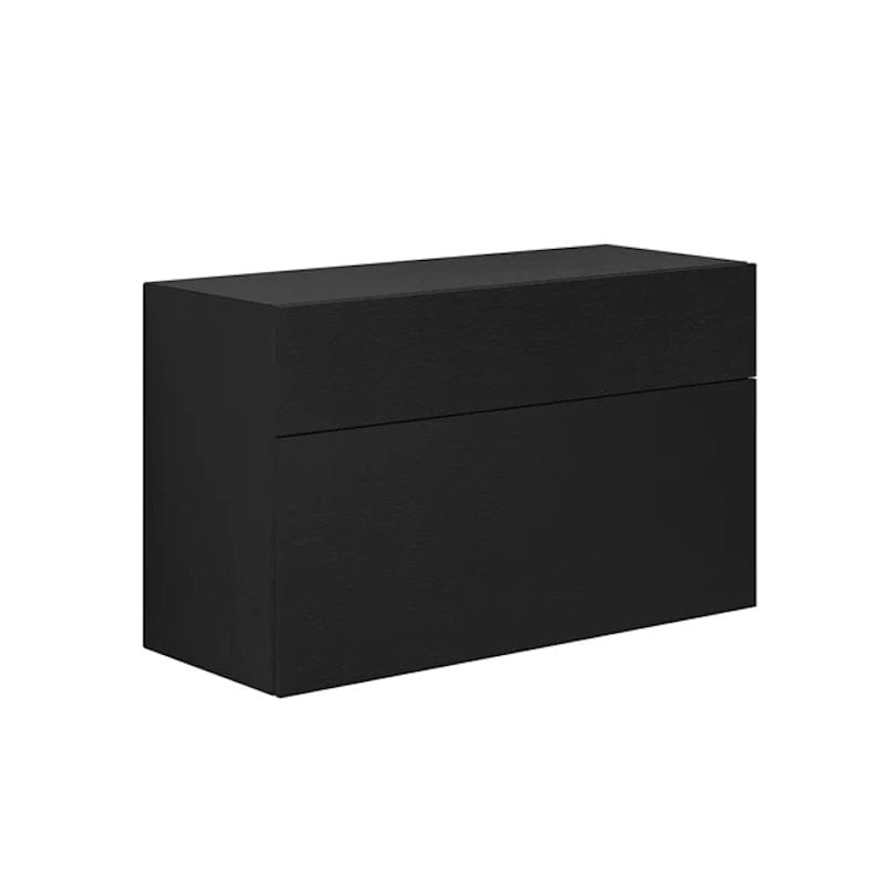 Dansani Calidris Glatt Skap 2 skuff D40cm - ekstra høy underskuff Eik noir / 100cm Dansani Sideskap bad DA-C50-1044