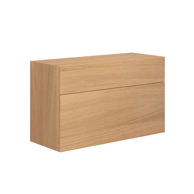 Dansani Calidris Glatt Skap 2 skuff D40cm - ekstra høy underskuff Lys eik / 100cm Dansani Sideskap bad DA-C50-1078