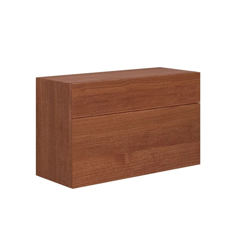 Dansani Calidris Glatt Skap 2 skuff D40cm - ekstra høy underskuff Rødbrun eik / 100cm Dansani Sideskap bad DA-C50-1077