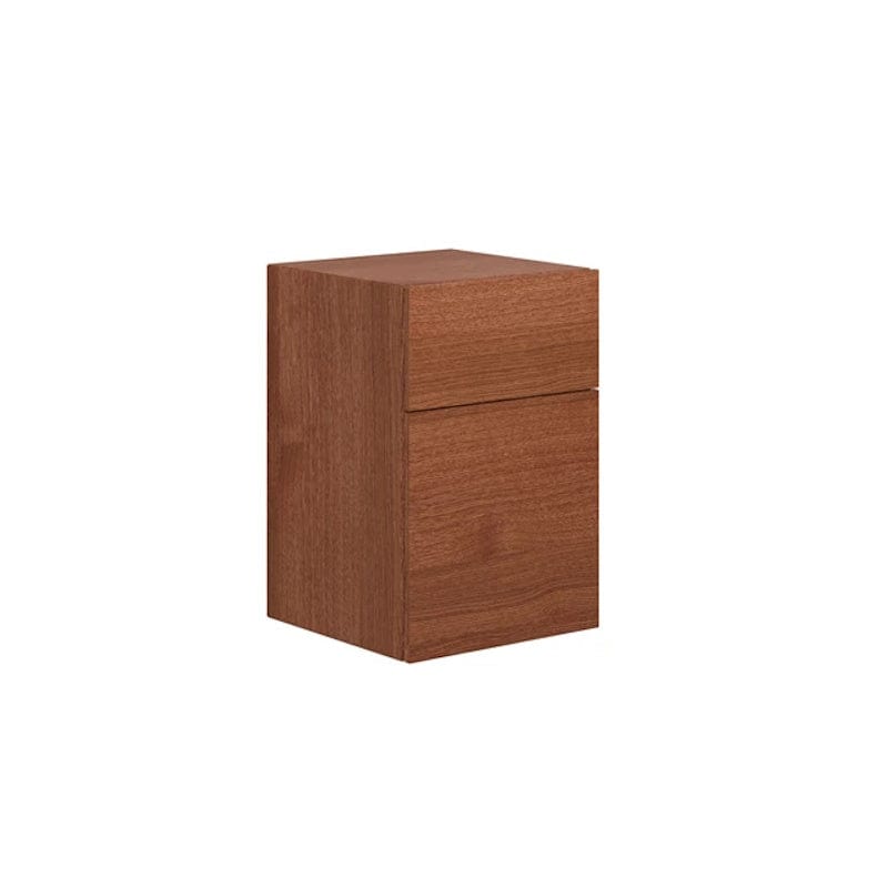 Dansani Calidris Glatt Skap 2 skuff D40cm - ekstra høy underskuff Rødbrun eik / 40cm Dansani Sideskap bad DA-C47-1077