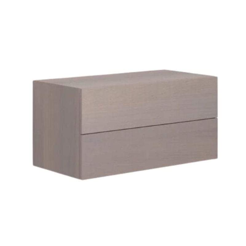 Dansani Calidris Glatt Skap 2 skuff D40cm Grå eik / 80cm Dansani Sideskap bad DA-C45-1076