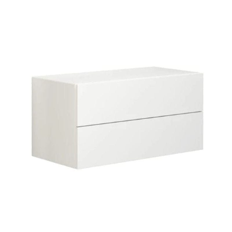 Dansani Calidris Glatt Skap 2 skuff D40cm Hvit matt / 80cm Dansani Sideskap bad DA-C45-1010