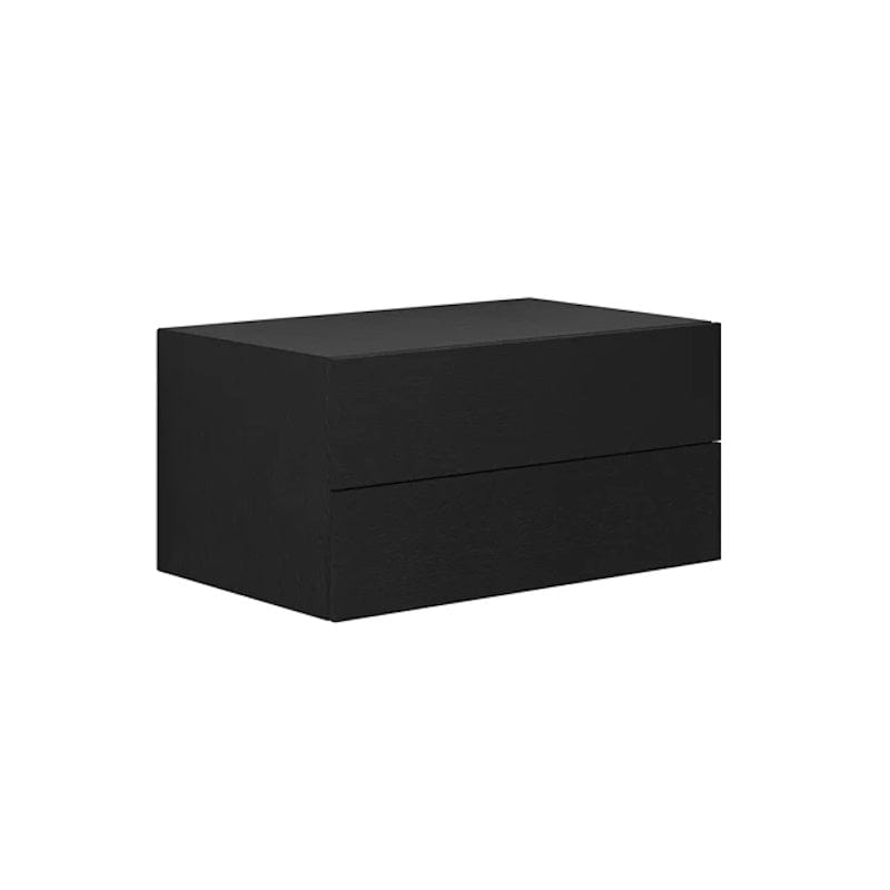 Dansani Calidris Glatt Skap 2 skuff D50cm Eik noir / 80cm Dansani Sideskap bad DA-C57-1044