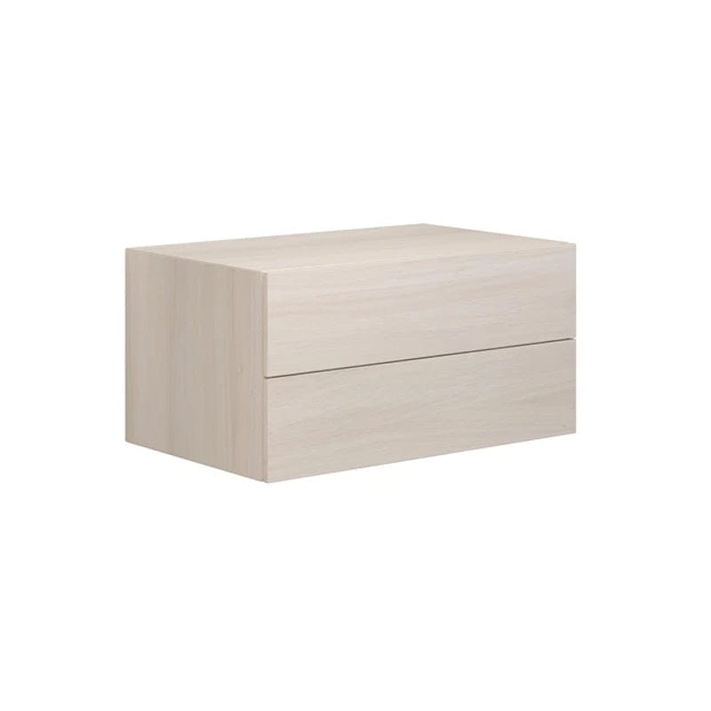 Dansani Calidris Glatt Skap 2 skuff D50cm Hvit eik / 80cm Dansani Sideskap bad DA-C57-1075