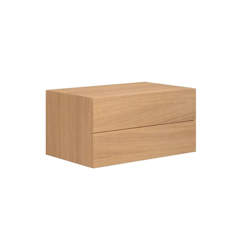 Dansani Calidris Glatt Skap 2 skuff D50cm Lys eik / 80cm Dansani Sideskap bad DA-C57-1078