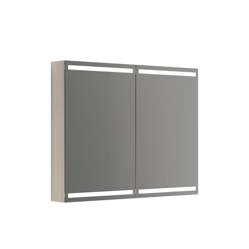 Dansani Calidris Parallel Speilskap 100cm 2 dører / Hvit eik Dansani Speilskap DA-S840-175