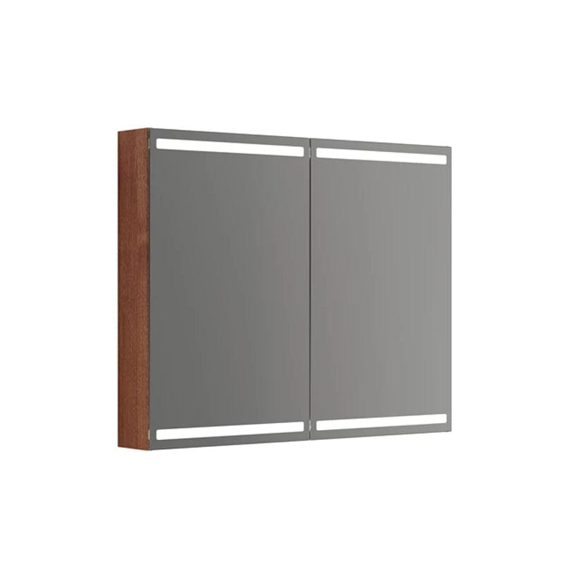 Dansani Calidris Parallel Speilskap 100cm 2 dører / Rødbrun eik Dansani Speilskap DA-S840-177