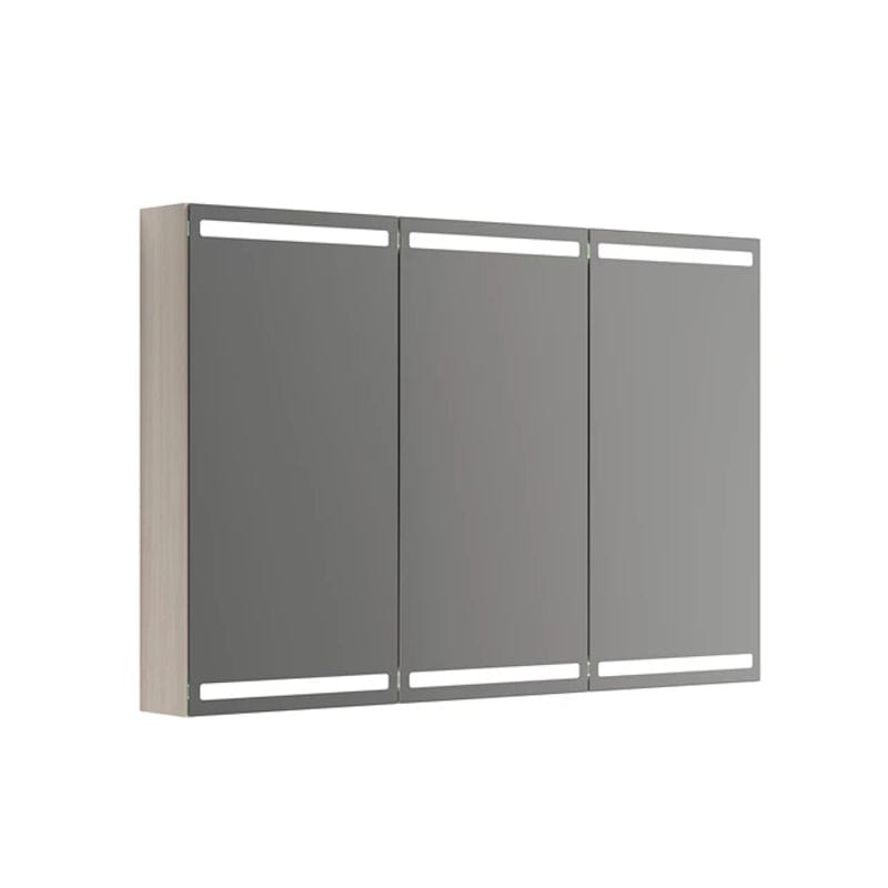 Dansani Calidris Parallel Speilskap 120cm 3 dører / Hvit eik Dansani Speilskap DA-S843-175