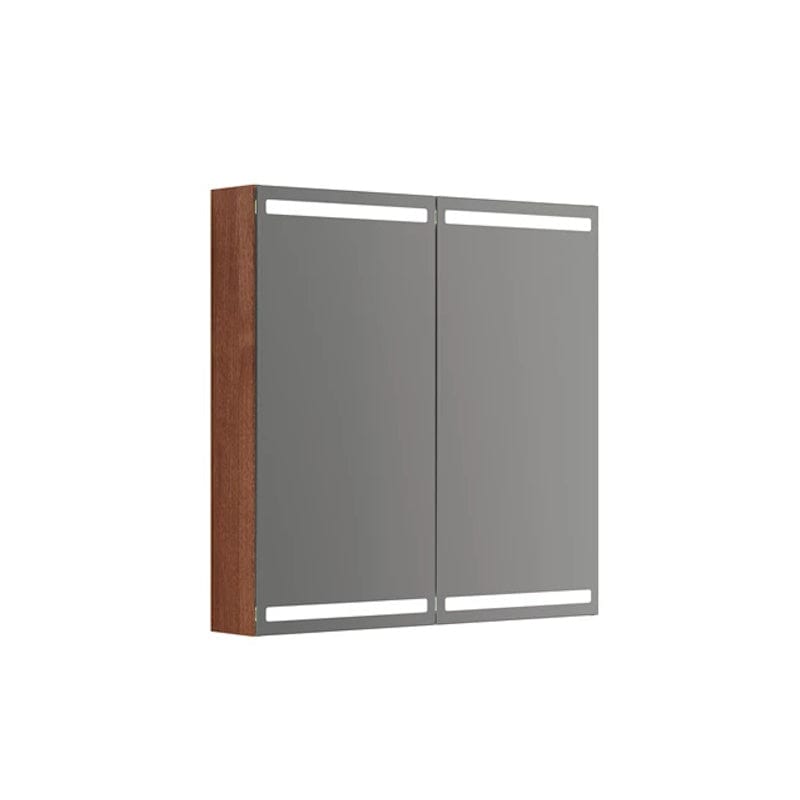 Dansani Calidris Parallel Speilskap 80cm 2 dører / Rødbrun eik Dansani Speilskap DA-S848-177