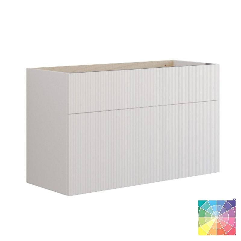 Dansani Calidris Rillet Servantskap D40cm 2 skuff ekstra høy underskuff NCS farge / 100cm Dansani Servantskap DA-C13-C099