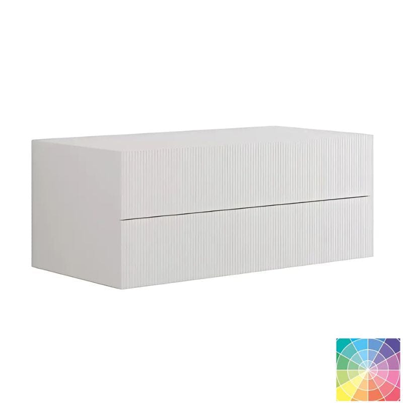 Dansani Calidris Rillet Skap 2 skuff D50cm NCS farge / 100cm Dansani Sideskap bad DA-C58-C099