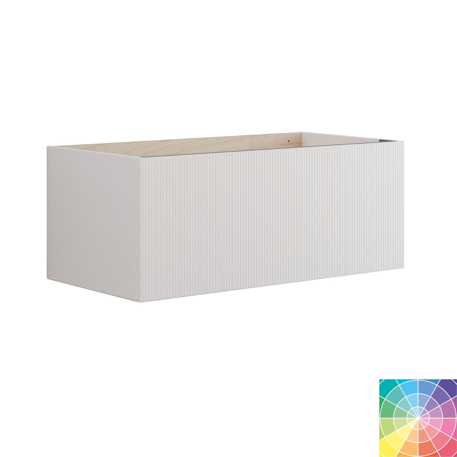 Dansani Calidris Servantskap 1sk B60-120xH40xD50cm - Rillet 100cm / NCS farge Dansani Servantskap DA-C18-C099