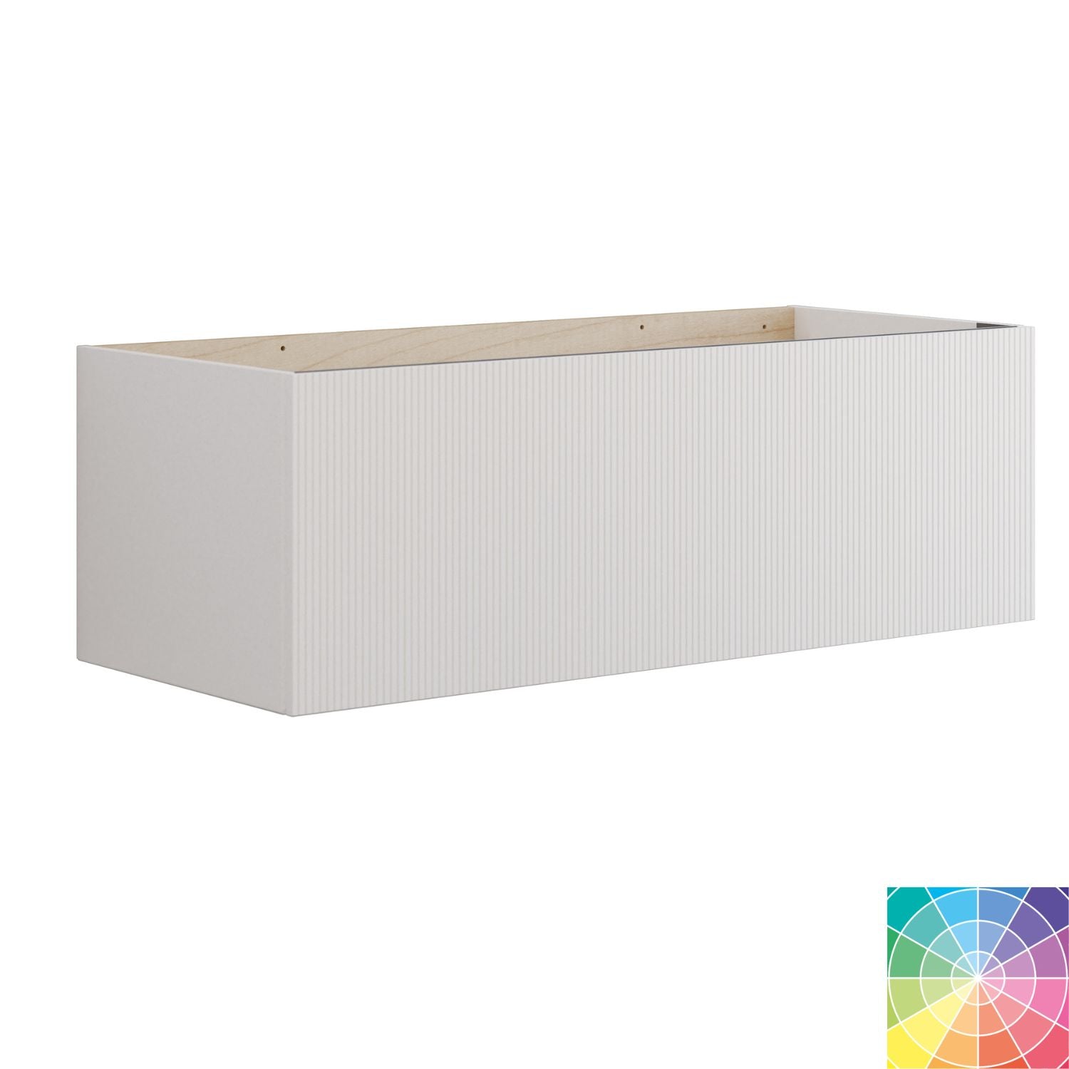 Dansani Calidris Servantskap 1sk B60-120xH40xD50cm - Rillet 120cm dobbel / NCS farge Dansani Servantskap DA-C20-C099