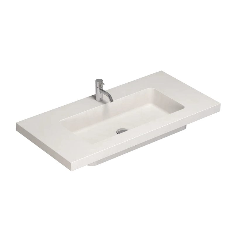 Dansani Calidris Unique Silestone Servant B60-120xH1xD50cm 100cm / Blanco zeus Dansani Baderomsservant DA-631721111