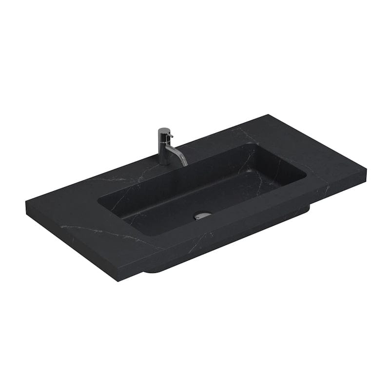 Dansani Calidris Unique Silestone Servant B60-120xH1xD50cm 100cm / Charcoal soapstone Dansani Baderomsservant DA-631721115