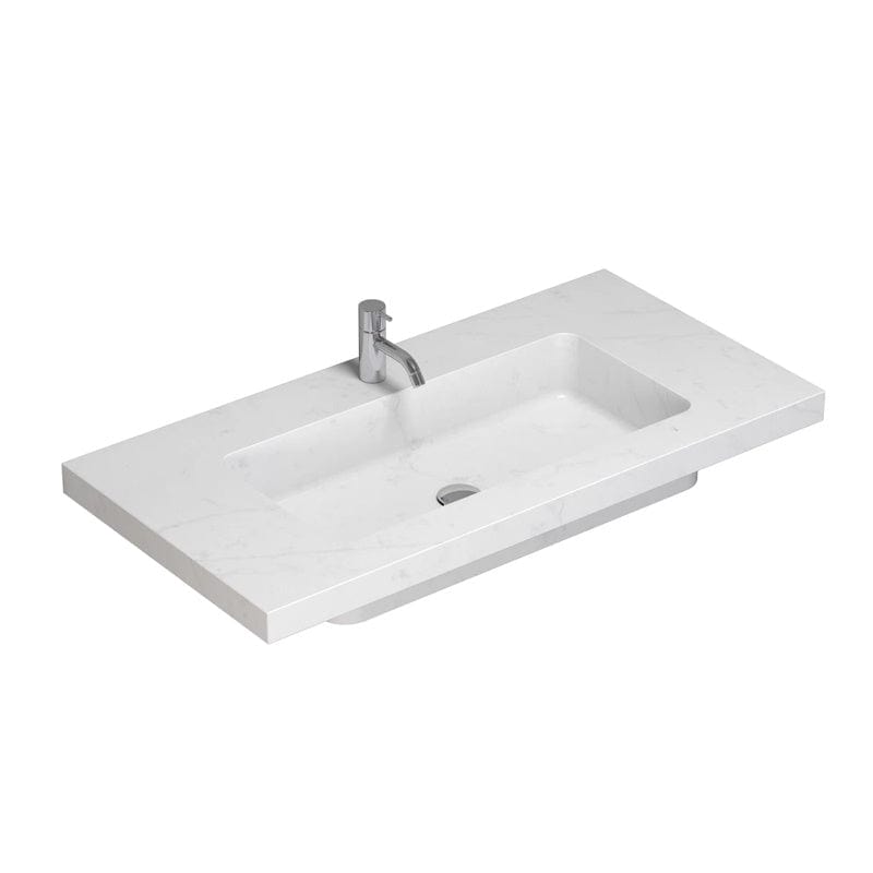 Dansani Calidris Unique Silestone Servant B60-120xH1xD50cm 100cm / Eternal statuario Dansani Baderomsservant DA-631721112
