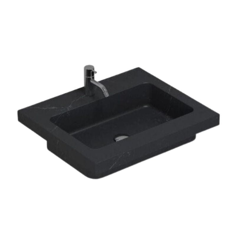 Dansani Calidris Unique Silestone Servant B60-120xH1xD50cm Charcoal soapstone / 60cm Dansani Møbelservant DA-631726115