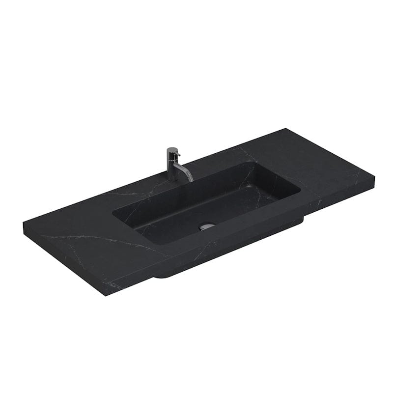 Dansani Calidris Unique Silestone Servant måltilpasset B60-219xH1xD50cm Charcoal soapstone / 220cm Dansani Baderomsservant DA-631722415