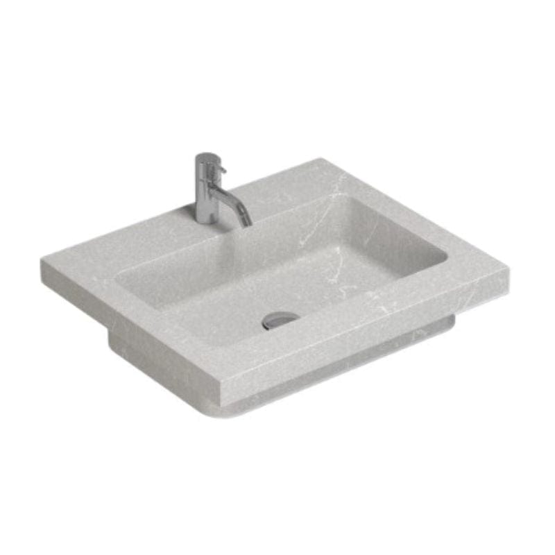 Dansani Calidris Unique Silestone Servant måltilpasset B60-219xH1xD50cm Desert silver / 60cm Dansani Møbelservant DA-631706413