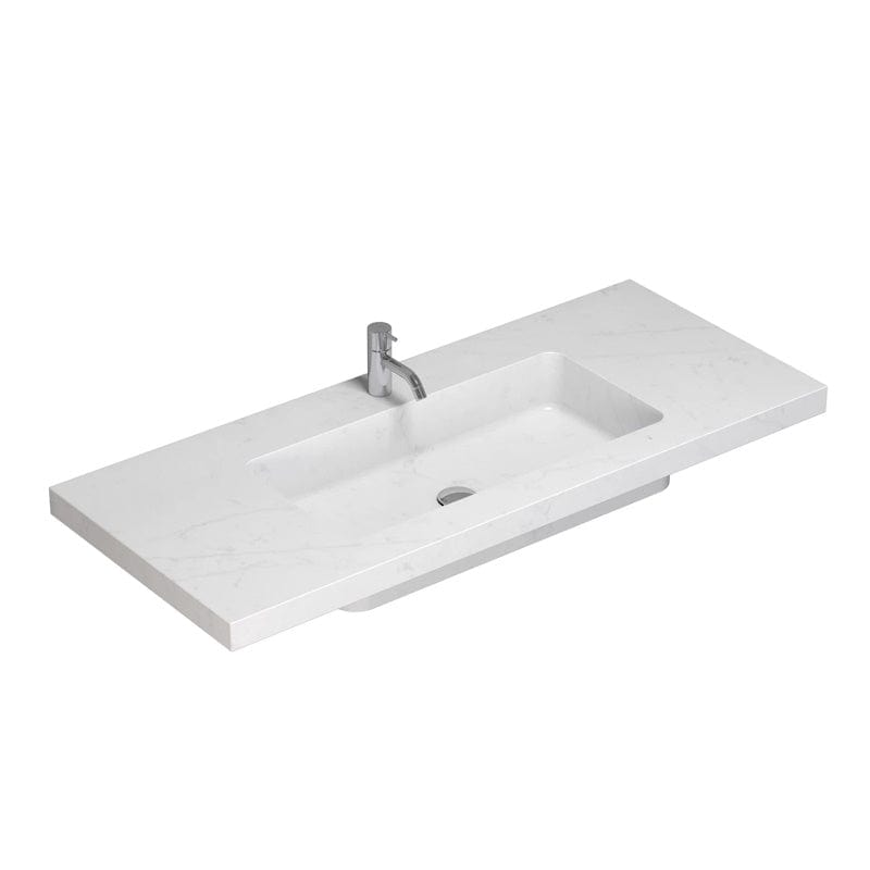 Dansani Calidris Unique Silestone Servant måltilpasset B60-219xH1xD50cm Eternal statuario / 220cm Dansani Baderomsservant DA-631722412