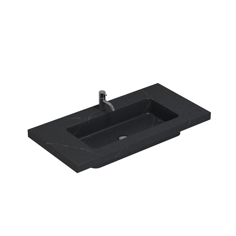Dansani Calidris Unique Silestone servant måltilpasset D50,5 H1,2cm Charcoal soapstone / 100cm Dansani Baderomsservant DA-631710415