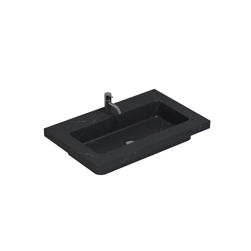 Dansani Calidris Unique Silestone servant måltilpasset D50,5 H1,2cm Charcoal soapstone / 80cm Dansani Baderomsservant DA-631708415