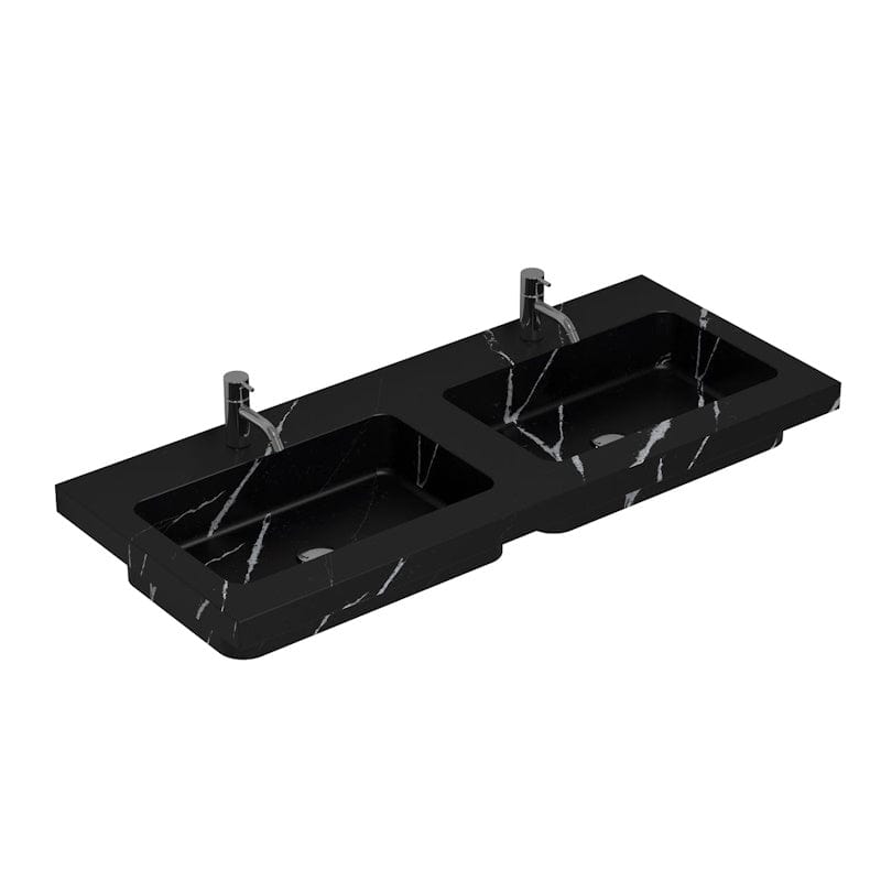 Dansani Calidris Unique Silestone servant måltilpasset D50,5 H1,2cm Eternal marguina / 120cm dobbel Dansani Baderomsservant DA-631712516