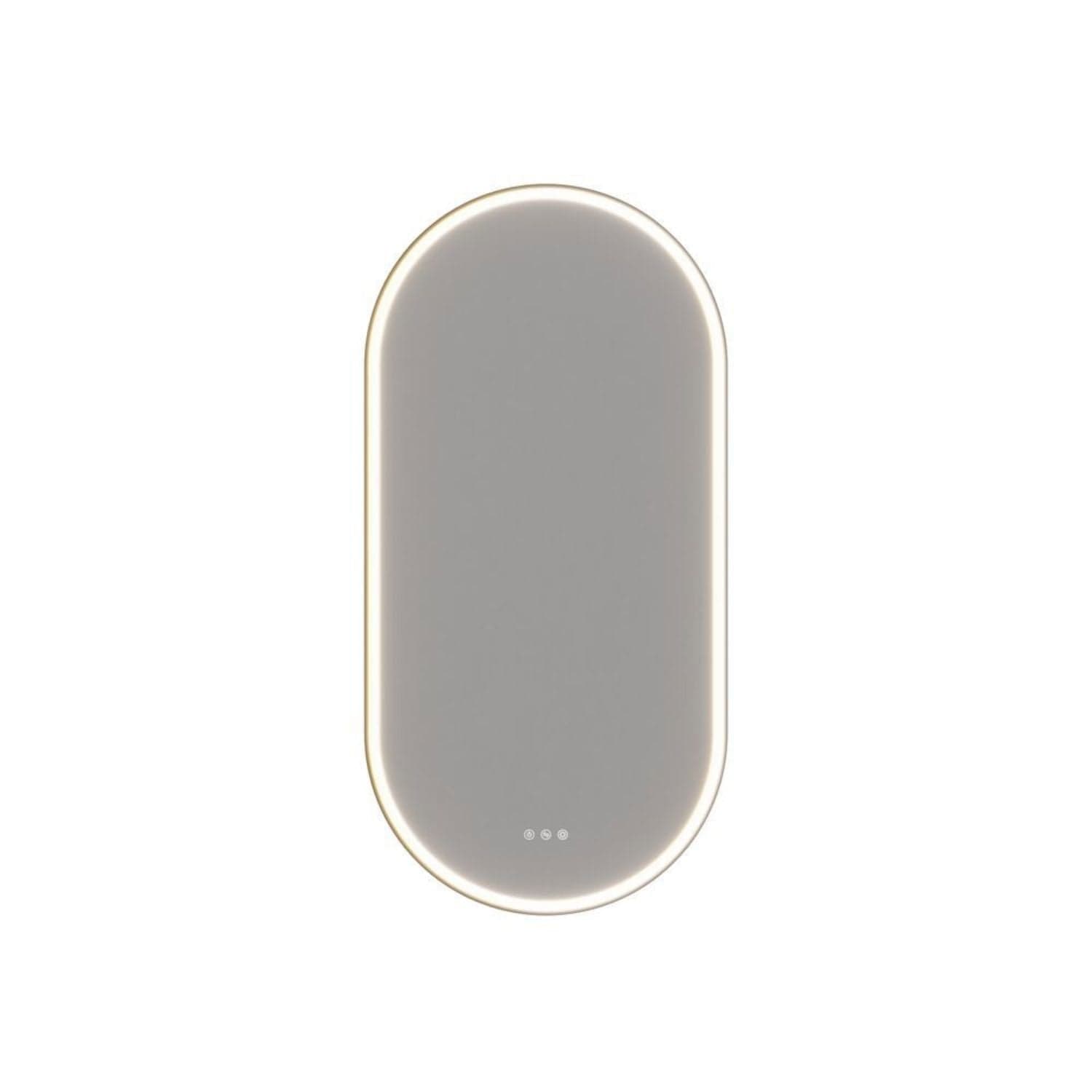 Dansani Hoop Speil Oval med lys og lysstyring Svart Dansani Baderomsspeil DA-S935-028