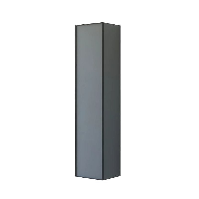 Dansani Inzo Alu-ramme svart Høyskap 1 dør Ver. A B40xH176x35cm Grå matt / Venstre hengslet Dansani Høyskap bad DA-U47-8203