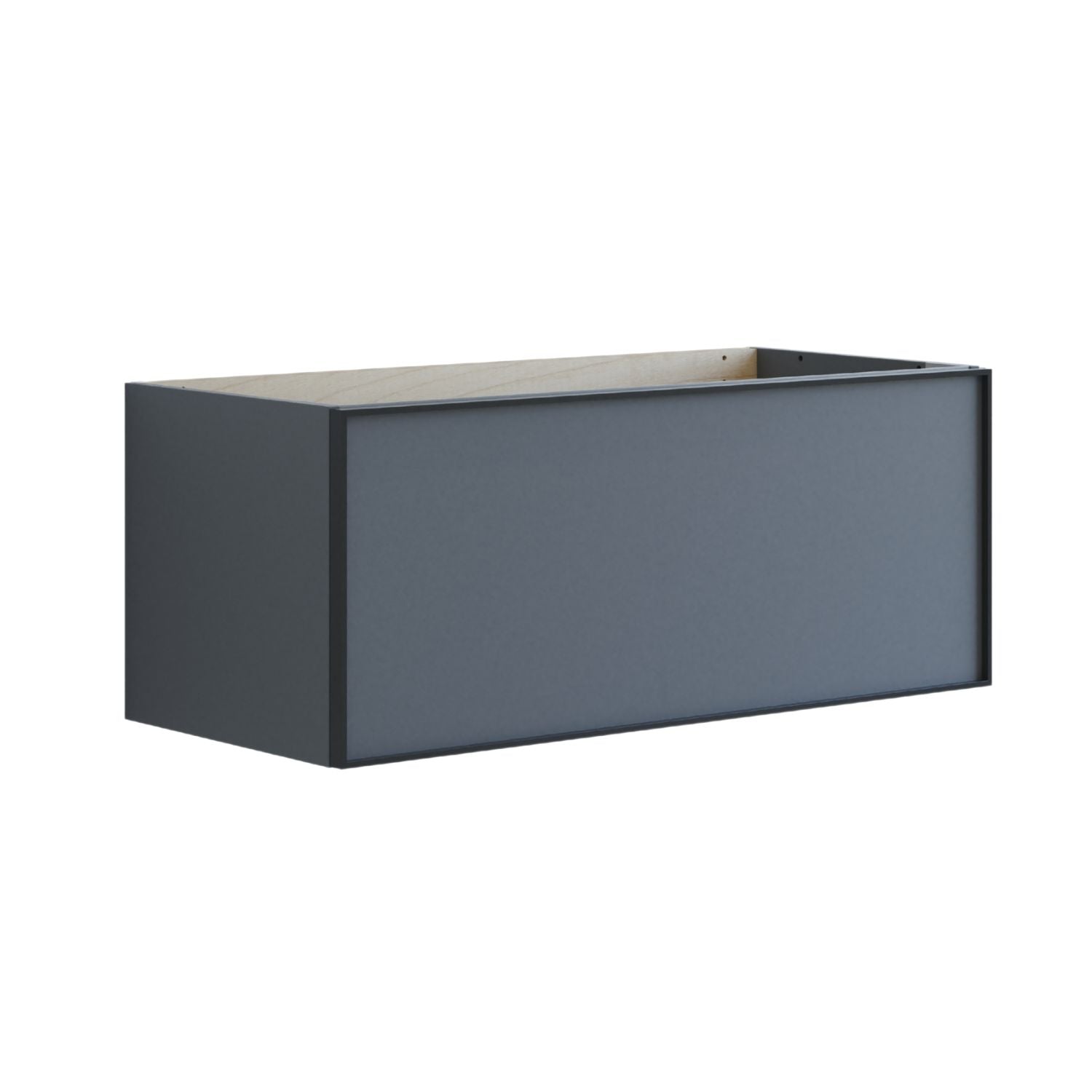 Dansani Inzo Alu-ramme svart Servantskap 1 skuff B60-120xH40xD44cm Grå matt / 100cm Dansani Servantskap DA-U16-8003