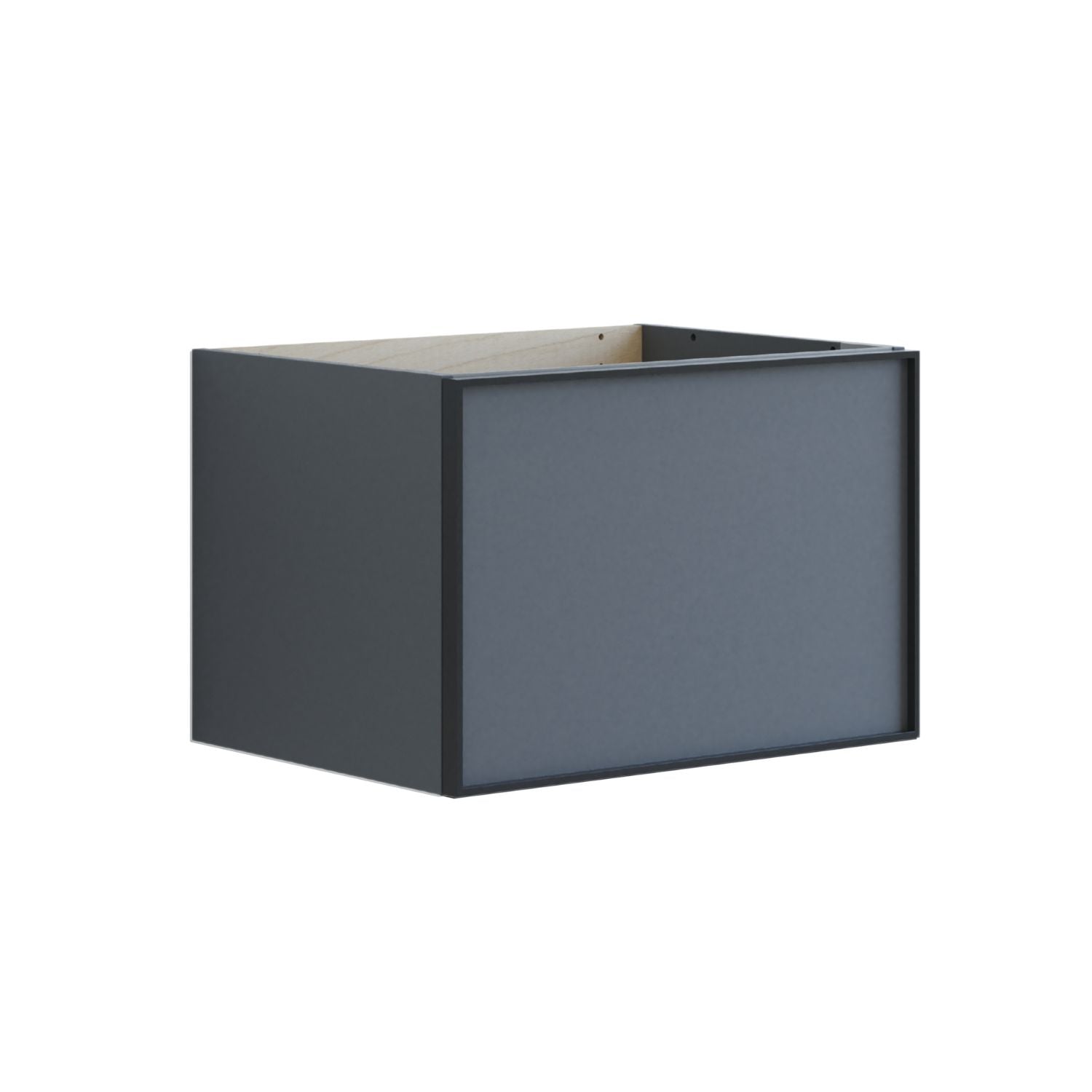 Dansani Inzo Alu-ramme svart Servantskap 1 skuff B60-120xH40xD44cm Grå matt / 60cm Dansani Servantskap DA-U14-8003