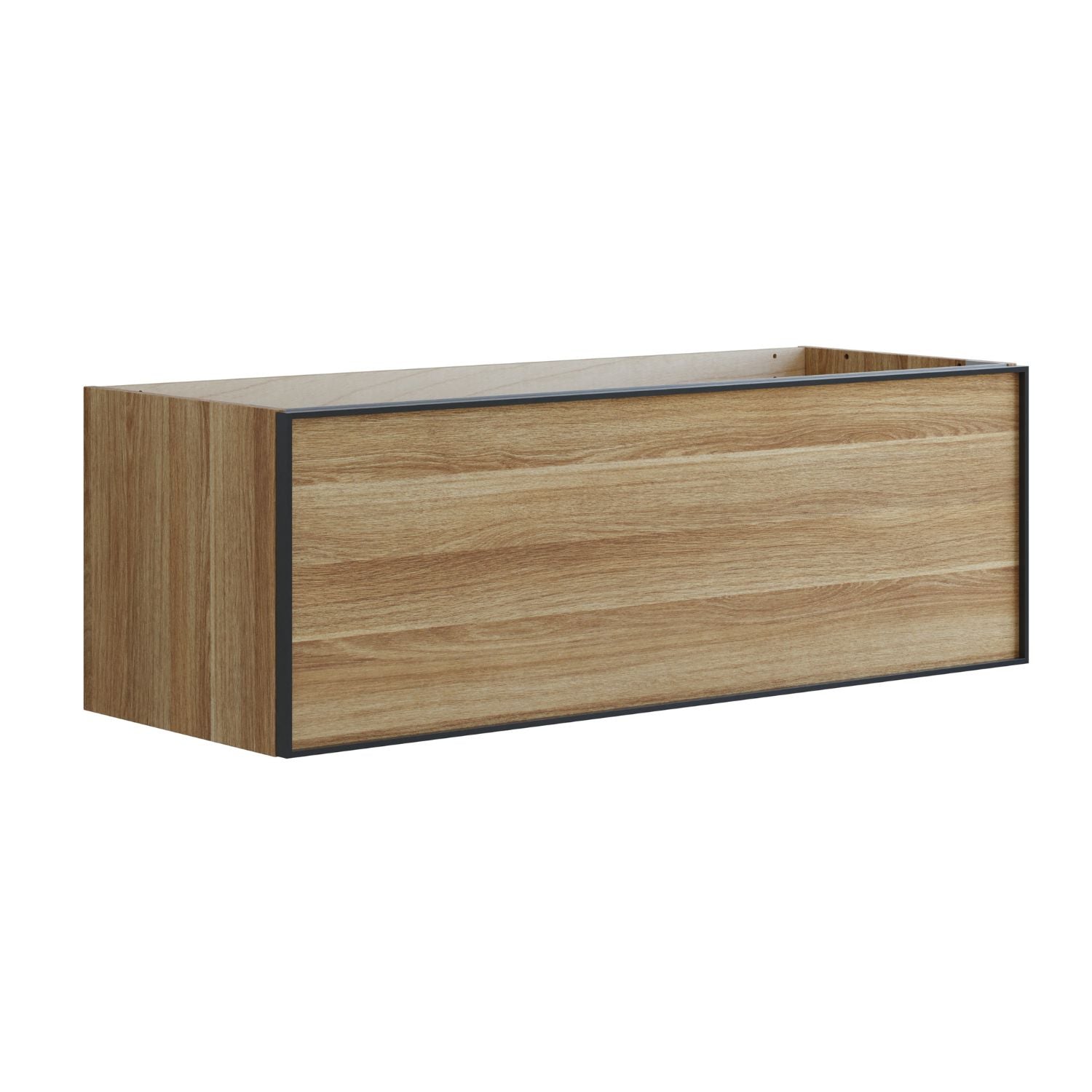 Dansani Inzo Alu-ramme svart Servantskap 1 skuff B60-120xH40xD44cm Varm eik / 120cm Dansani Servantskap DA-U17-8055