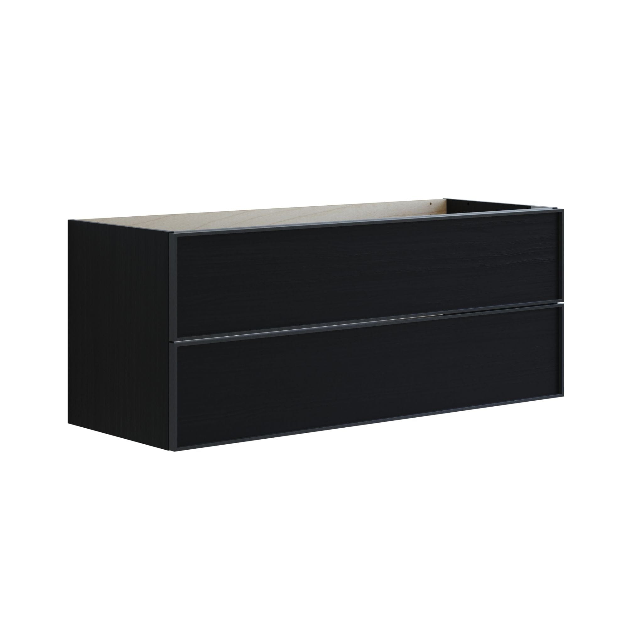 Dansani Inzo Alu-ramme Svart Servantskap 2 Skuff H48cm Svart eik / 120cm Dansani Servantskap DA-U22-8050