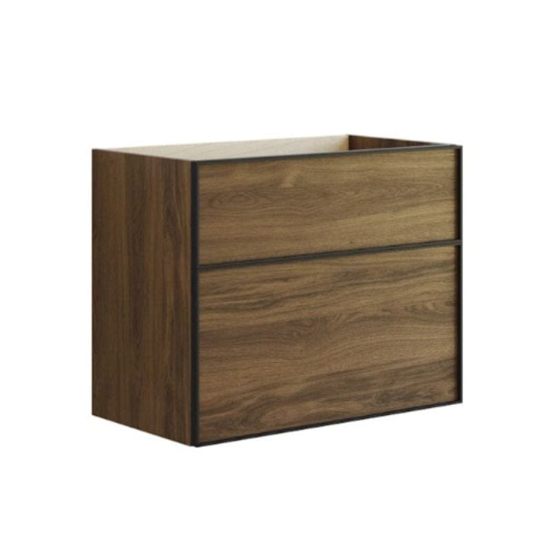 Dansani Inzo Alu-ramme svart Servantskap med ekstra stor underskuff Brun eik / 80cm Dansani Servantskap DA-U25-8052