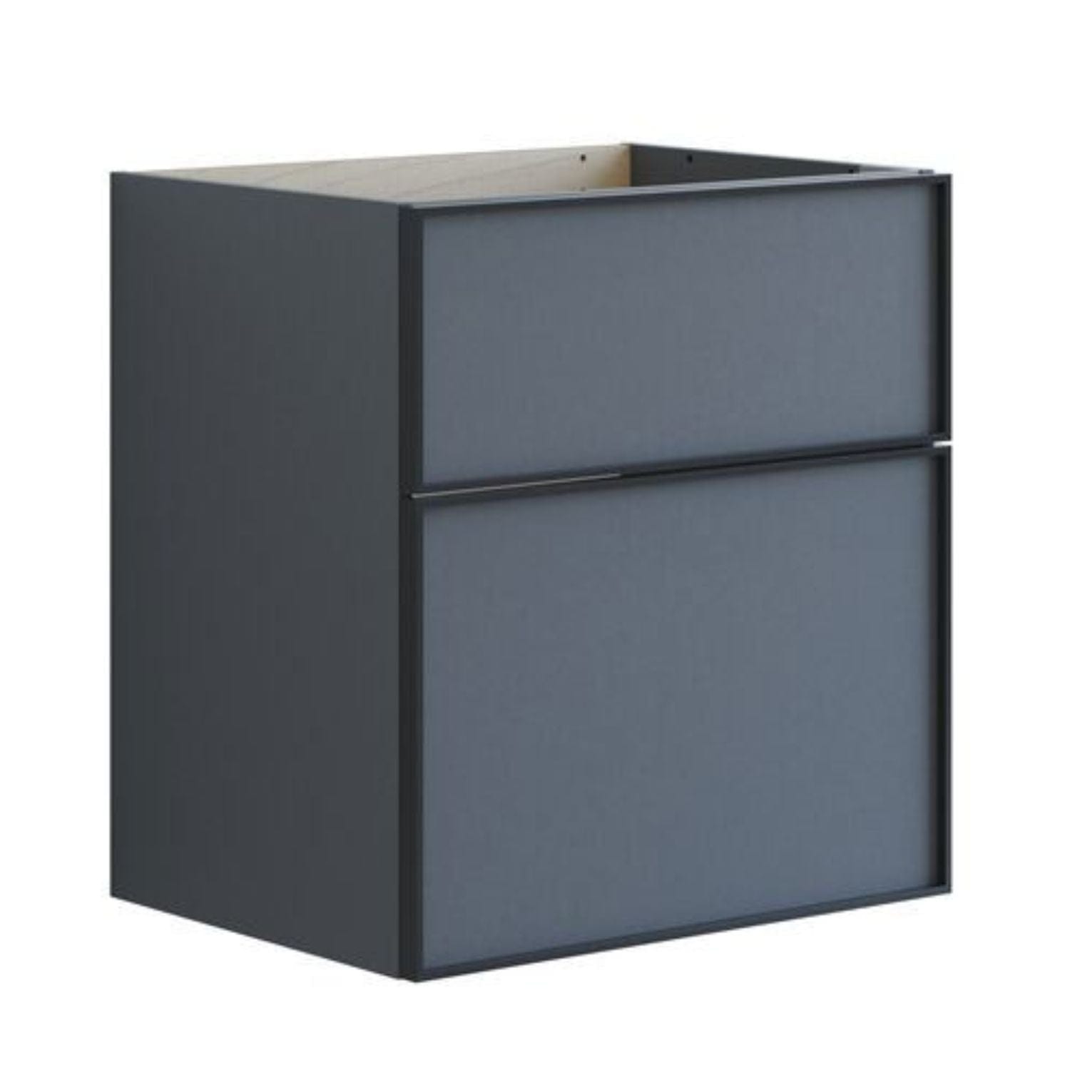 Dansani Inzo Alu-ramme svart Servantskap med ekstra stor underskuff Grå matt / 60cm Dansani Servantskap DA-U24-8003