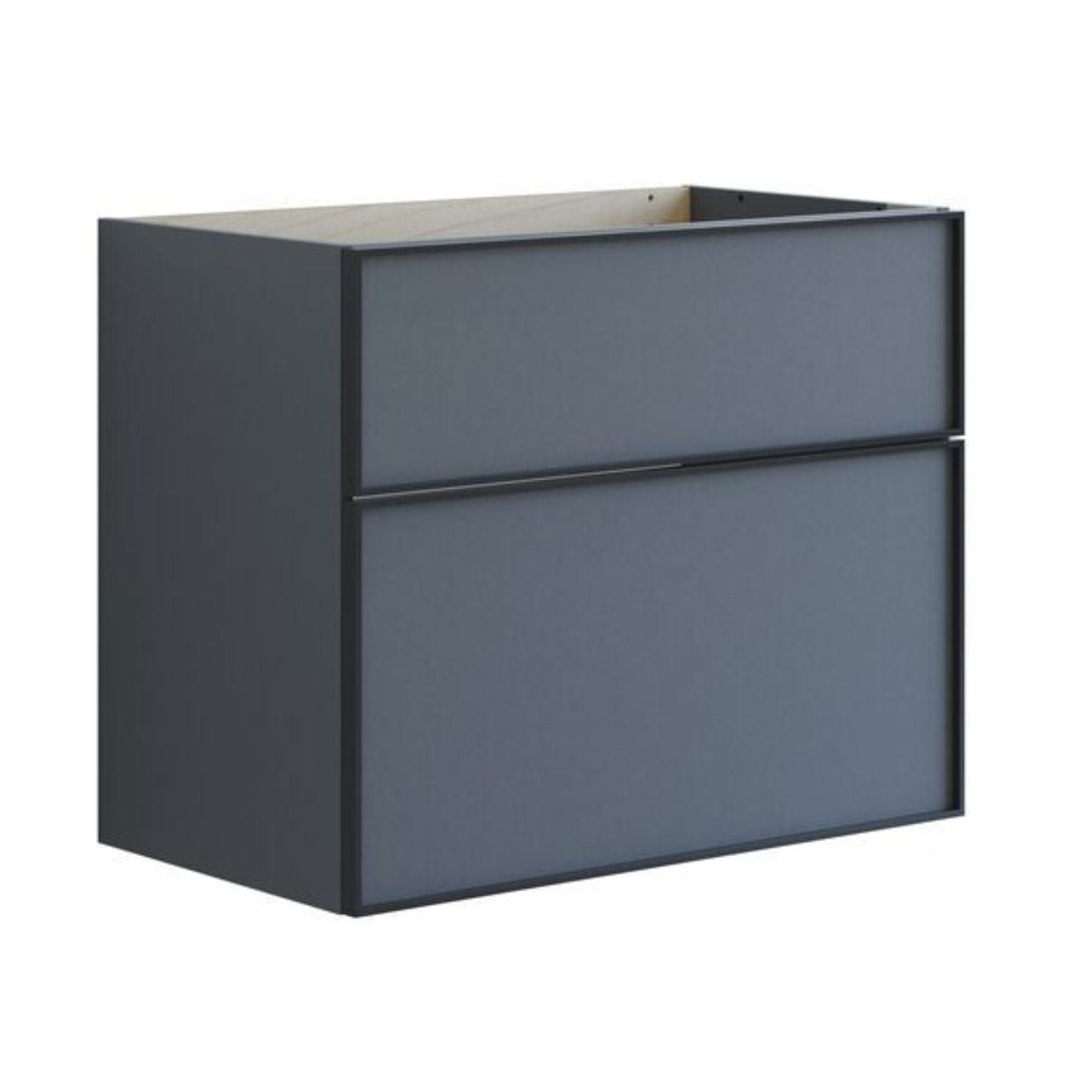 Dansani Inzo Alu-ramme svart Servantskap med ekstra stor underskuff Grå matt / 80cm Dansani Servantskap DA-U25-8003