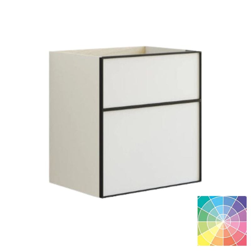 Dansani Inzo Alu-ramme svart Servantskap med ekstra stor underskuff NCS farge / 60cm Dansani Servantskap DA-U24-8099