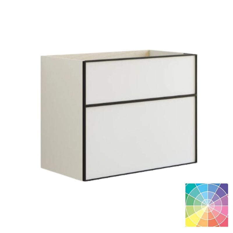 Dansani Inzo Alu-ramme svart Servantskap med ekstra stor underskuff NCS farge / 80cm Dansani Servantskap DA-U25-8099