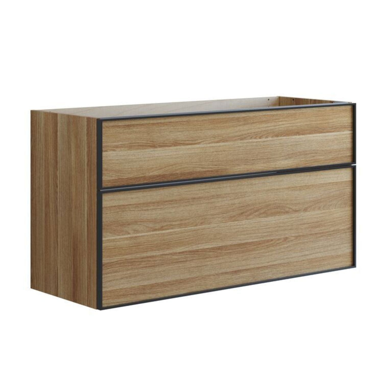 Dansani Inzo Alu-ramme svart Servantskap med ekstra stor underskuff Varm eik / 120cm Dansani Servantskap DA-U27-8055